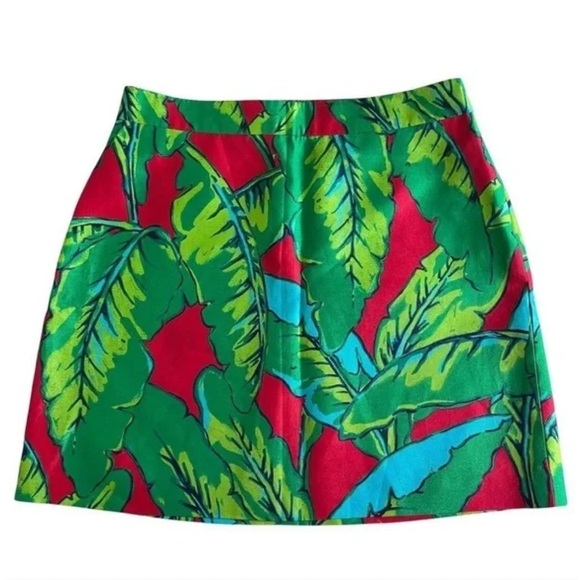 Vineyard Vines Banana Leaf Silk Blend Skirt - Picture 2 of 9